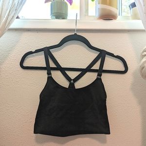 All in motion black sports bra